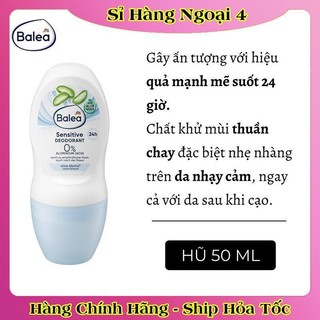 [CÓ CHE TÊN] Bộ Kem khử mùi hôi nách Balea Deocreme, xịt khử mùi nách, lăn khử mùi Balea Đức - Date mới Đủ Bill