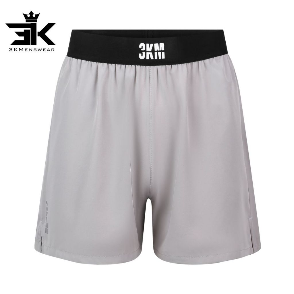 Quần đùi nam cạp chun dệt thêu chữ, quần short thể thao 3KMENSWEAR chất liệu thoáng mát