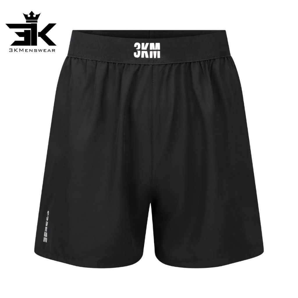 Quần đùi nam cạp chun dệt thêu chữ, quần short thể thao 3KMENSWEAR chất liệu thoáng mát