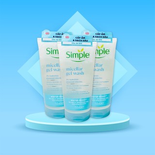 Sữa rửa mặt Simple Micellar Gel Wash (150ml)