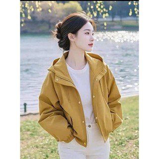 ÁO KHOÁC NỮ KAKI 2 LỚP NGẮN ÁO NÓN LỚP TRONG CÙNG MÀU NỔI BẬT PHONG CÁCH CÁ TÍNH TRẺ TRUNG PHÙ HỢP THỜI TRANG