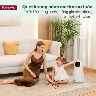 Quạt không cánh lọc không khí FUJIHOME BF065 khử khuẩn Anion, UV, kết nối wifi điều khiển qua app