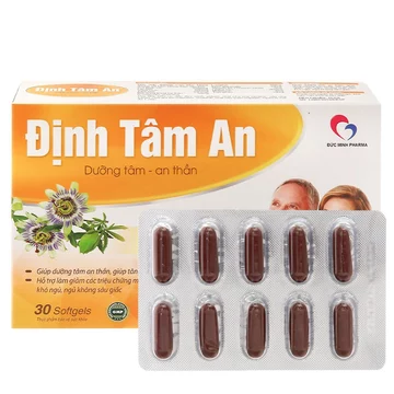 Định Tâm An- Hỗ trợ làm giảm các triệu chứng mất ngủ, khó ngủ, giúp dưỡng tâm, an thần