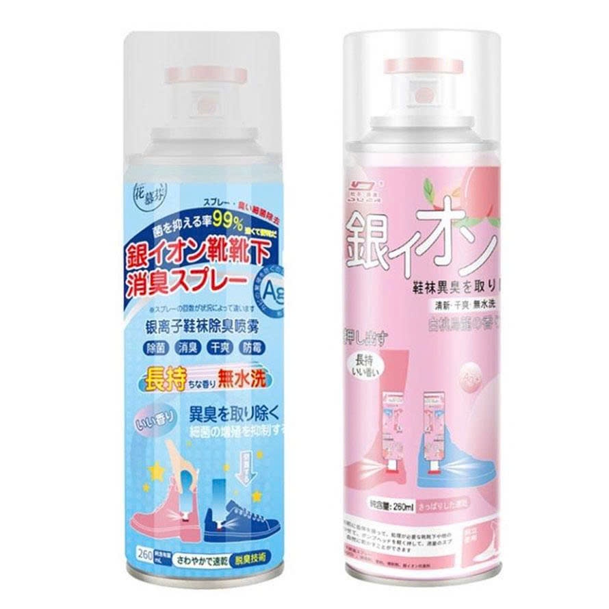 Chai Xịt Khử Mùi Giày Dép NANO Bạc Kháng Khuẩn, Khử Mùi Hôi Dung Tích 260ml