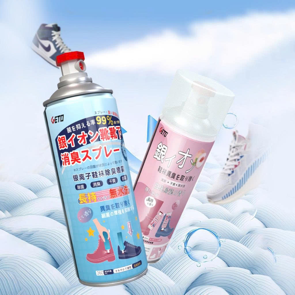 Chai Xịt Khử Mùi Giày Dép NANO Bạc Kháng Khuẩn, Khử Mùi Hôi Dung Tích 260ml
