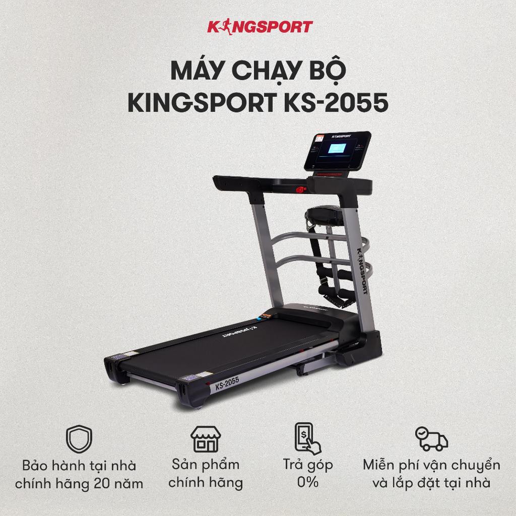 Máy chạy bộ KINGSPORT KS-2055 đa năng khung sườn Kingtech Titan 2.0 mạnh mẽ,12 chương trình