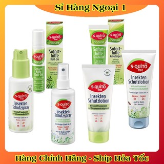 Xịt chống muỗi, kem bôi côn trùng đốt, thanh lăn và gel bôi muỗi đốt Squito Free cho bé từ sơ sinh của Đức- Date mới