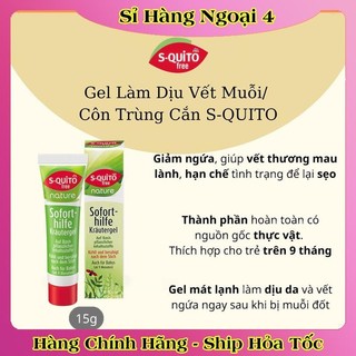 Xịt chống muỗi, kem bôi côn trùng đốt, thanh lăn và gel bôi muỗi đốt Squito Free cho bé từ sơ sinh của Đức- Date mới