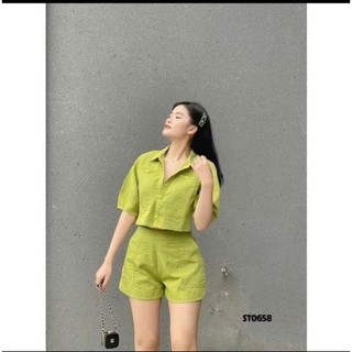 SET BỘ VẢI ĐŨI CROPTOP 3 MÀU TRƠN BASIC NỔI BẬT PHONG CÁCH TRẺ TRUNG CÁ TÍNH PHÙ HỢP THỜI TRANG