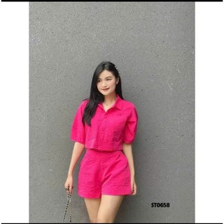 SET BỘ VẢI ĐŨI CROPTOP 3 MÀU TRƠN BASIC NỔI BẬT PHONG CÁCH TRẺ TRUNG CÁ TÍNH PHÙ HỢP THỜI TRANG