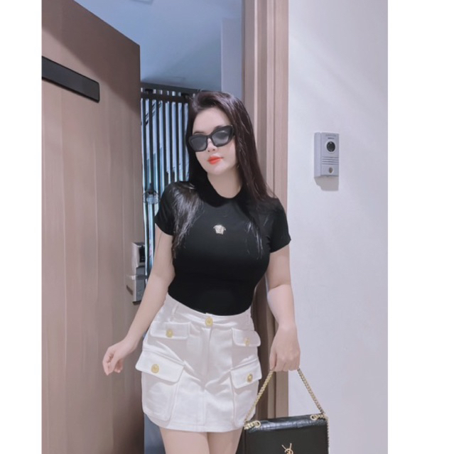 Áo thun ôm đính logo Versace chất đẹp