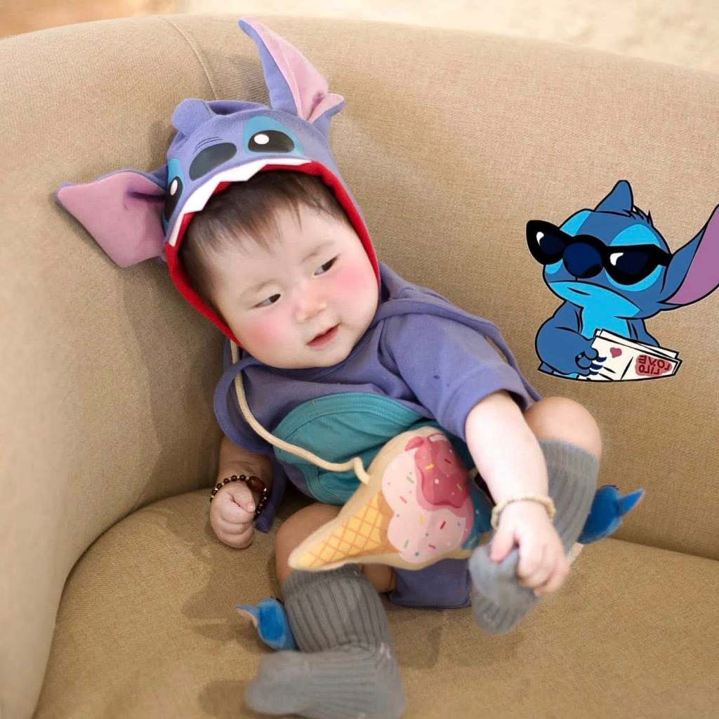 (HÀNG SẴN SHIP) Bodysuit Stick kèm mũ, túi tặng kèm tất trắng cho bé Hàn Quốc cover Uhorang bé 3-13kg, bé trai, bé gái