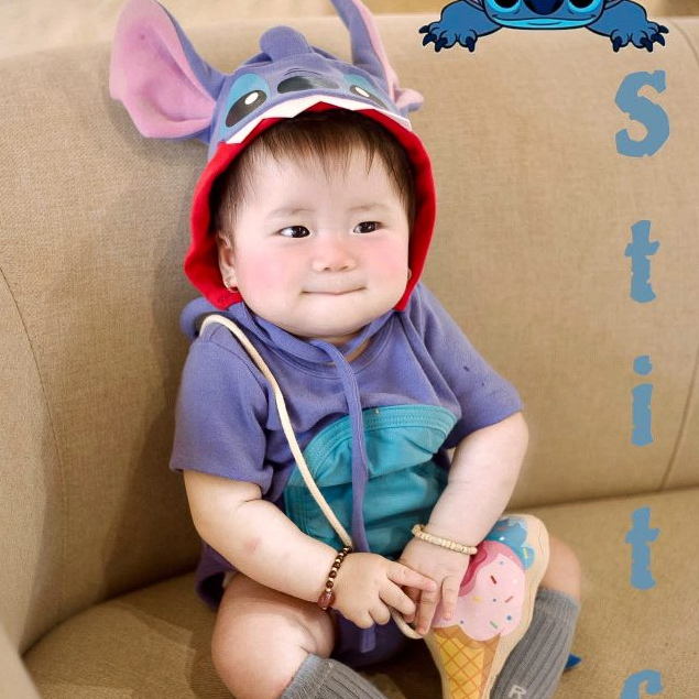 (HÀNG SẴN SHIP) Bodysuit Stick kèm mũ, túi tặng kèm tất trắng cho bé Hàn Quốc cover Uhorang bé 3-13kg, bé trai, bé gái