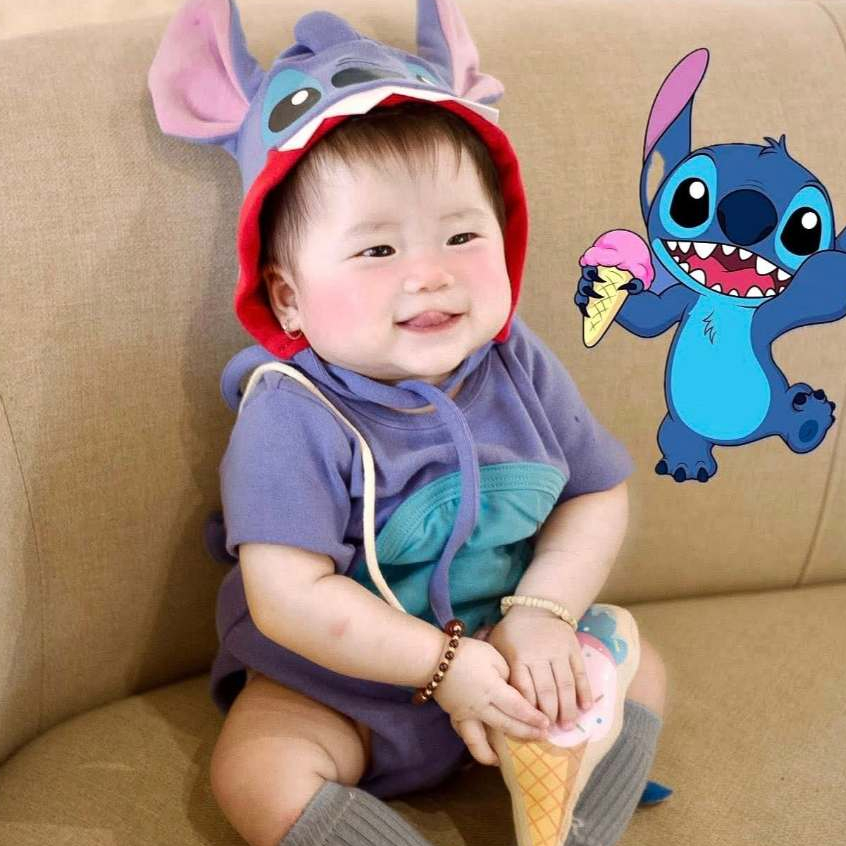 (HÀNG SẴN SHIP) Bodysuit Stick kèm mũ, túi tặng kèm tất trắng cho bé Hàn Quốc cover Uhorang bé 3-13kg, bé trai, bé gái