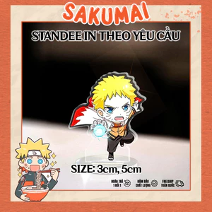 Standee, Mô Hình Naruto Standee Chibi Cao 5cm In UV Cắt Viền Anime Manga Itachi Sasuke Madara Hinata Cute - SakuMai