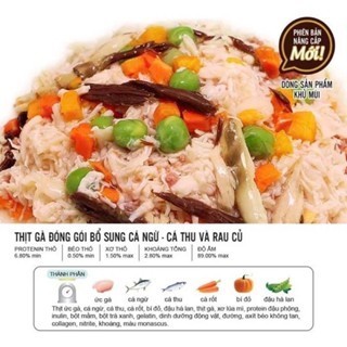 Pate Cho Chó DoggyMan Thịt Gà & Rau Củ Tươi - Gói 70gr