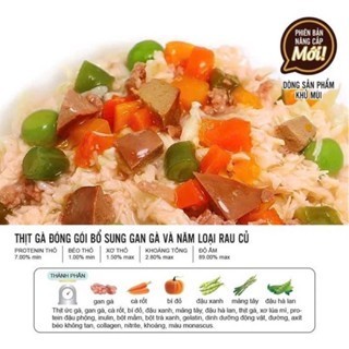 Pate Cho Chó DoggyMan Thịt Gà & Rau Củ Tươi - Gói 70gr