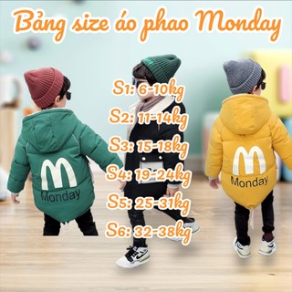 #p8- Áo khoác phao trần bông siêu nhẹ cho bé trai bé gái, Áo khoác dày lót lông cừu mùa đông