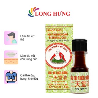 Dầu gió Nhị Thiên Đường Essential Oil 1.5ml (01 Chai/02 Chai/03 Chai/04 Chai)