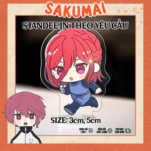 Standee, Mô Hình Blue Block Cao 5cm In UV Cắt Viền Chigiri Isagi Bachira Yoichi Trang Trí Góc Học Tập Cute - SakuMai