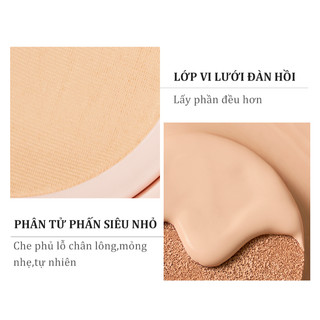 MẪU DÙNG THỬ 3 GÓI cushion cấp ẩm kiềm dầu lâu trôi HEXZE