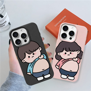 Ốp Lưng iPhone TPU Hoạ Tiết Da Mềm Couple Fat Chống Sốc, Chống Bẩn Cao Cấp - iP X/XS/11/12/13/14/15/16/17/Plus/Pro/Max