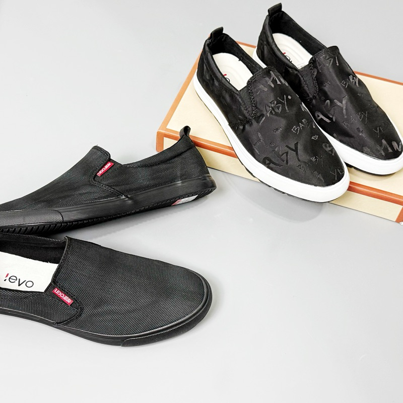 Giày Lười Vải Nam Leyo Màu Trơn, Giày Slip On Nam Êm Chân Nhẹ Thoáng Khí Đi Học Đi Làm