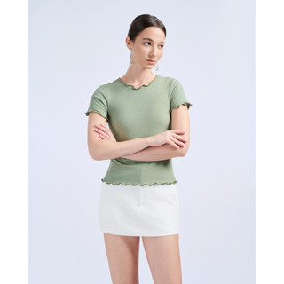 Áo Thun Nhún JP Fashion Ngắn Tay, Thun Tăm Cao Cấp Chống Bai Giãn, Vải Mềm Mịn Thấm Hút Mồ Hôi Tôt 10211386