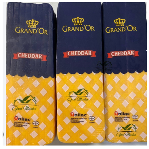 123clickvn Phô mai Cheddar màu Grand'Or ~ 2.5kg