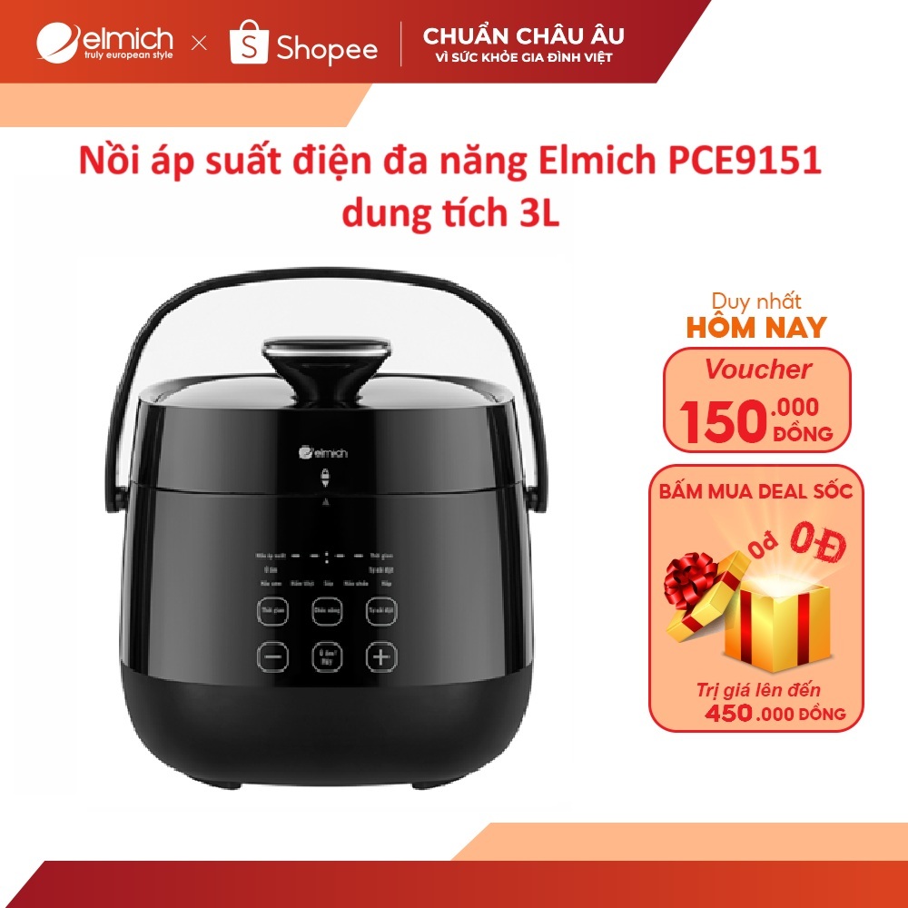 Nồi áp suất điện đa năng Elmich PCE9151 dung tích 3L