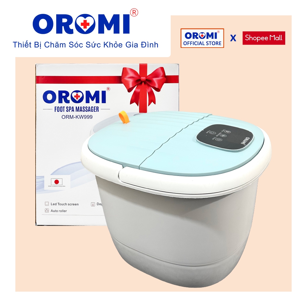 Máy massage chân tự động cao cấp OROMI ORM-KW999 - Máy mát-xa thư giãn có ngăn đựng thảo dược