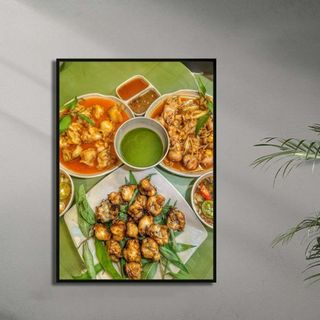 Tranh Canvas Treo Tường Quán Ốc BH67 Các Món Ốc - Tranh Decor, Trang Trí Quán Ốc, Quán Ăn Vặt Cao Cấp, Sắc Nét