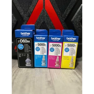 Combo 4 Màu Mực Chính Hãng Brother BTD60BK, BT5000C, BT5000Y, BT5000M