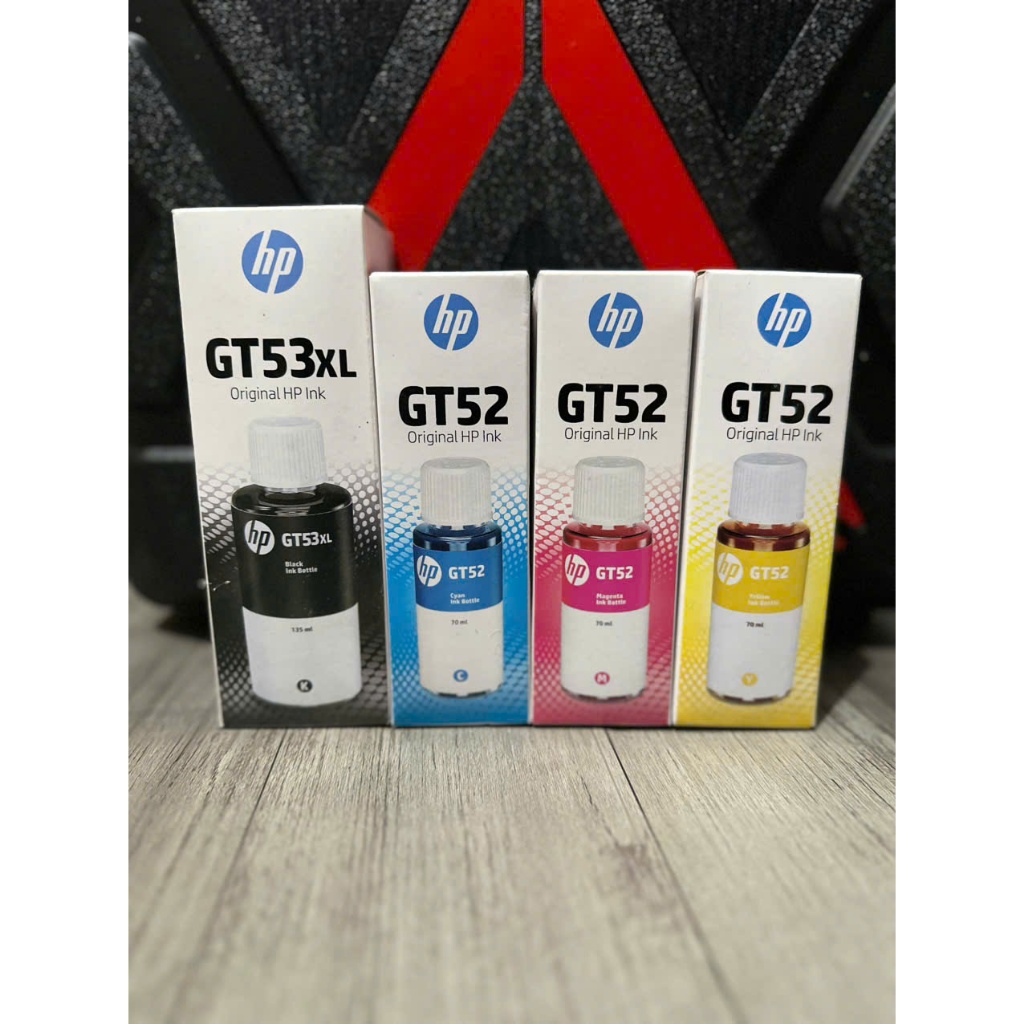 Bộ 4 màu mực GT52 dành cho máy in màu HP Ink Tank 115, HP Ink Tank 315, HP Ink Tank 415