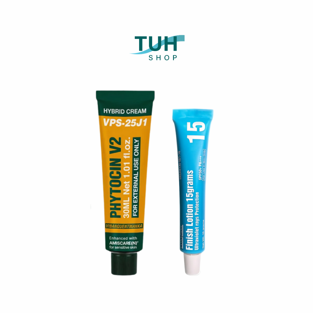 PHYTOCIN ハイドロクリーム & Finish Lotion 15gセット VQM Phytocin