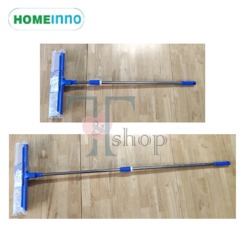 Cây Gạt, Đẩy Nước Sàn Nhà Lưỡi Gạt Eva 43cm Homeinno Cán Rút Thu Ngắn 90 Dài Ra 140cm