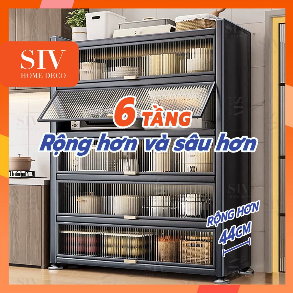 SIV Kệ Nhà Bếp Đa Năng 4/5/6 tầng, phòng khách phòng tắm ban công