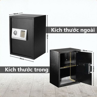 két sắt điện tử thông minh an toàn điện tử gia dụng50cm，2 Phương Thức Mở Khóa, Bảo Mật Cao An Toàn