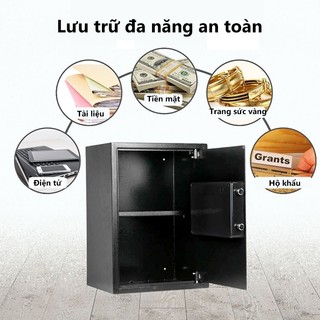 két sắt điện tử thông minh an toàn điện tử gia dụng50cm，2 Phương Thức Mở Khóa, Bảo Mật Cao An Toàn