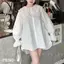 ÁO SƠ MI CỔ REN TAY BÈO -a2655.