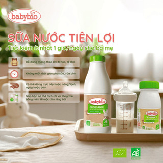 Lốc sữa nước dinh dưỡng tăng trưởng hữu cơ Babybio cho bé 10-36 tháng tuổi