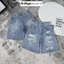 Quần jean ngố nữ ống rộng rách nhẹ, chất jean denim không co giãn dày dặn, cực xinh Anngo - AT521