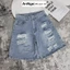 Quần jean ngố nữ ống rộng rách nhẹ, chất jean denim không co giãn dày dặn, cực xinh Anngo - AT521
