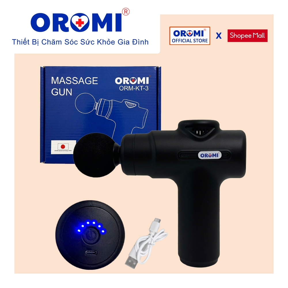 Máy Massage Cầm Tay Mini OROMI ORM-KT-3 - Máy Mát Xa Cổ, Vai, Gáy, Toàn Thân