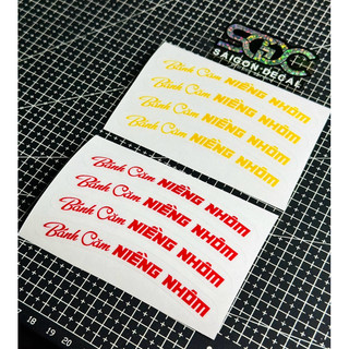 Tem Sticker In Trong Mẫu Bánh Căm Niềng Nhôm 3 Màu |SGDC - 1 Bộ|