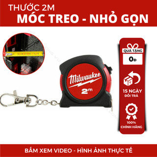 Thước cuộn 2m Milwaukee 48-22-5507. Thước dây thép chống gãy tốt nhất, kéo thả êm ái. Hàng cao cấp
