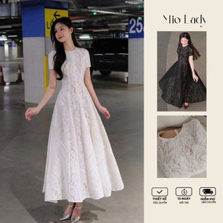Váy Ren Cotton Miolady Cổ Tròn Dáng Xòe 2 Lớp – Nhẹ Nhàng Che Khuyết Điểm VA006