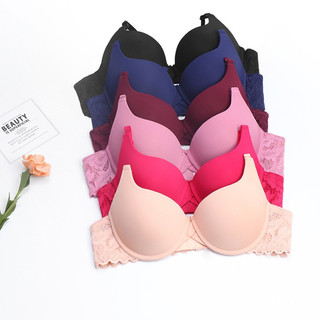 Combo 4 Áo ngực nữ có gọng nâng ngực 2 dây mút vừa dày 1,5cm phối ren gợi cảm thoải mái King Shop A-016