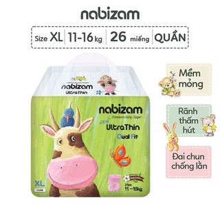 [CHƯƠNG TRÌNH MỚI] Bỉm dán/ quần Nabizam ultrathin/ Nabizam 4  mùa/ Signature Summer L30/XL25/XXL22