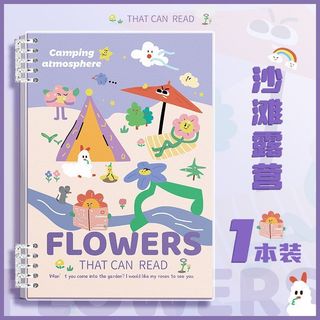 Sổ vở còng bìa lót hoạ tiết hoa tinh nghịch FLOWER + Ruột Giấy BONZAI